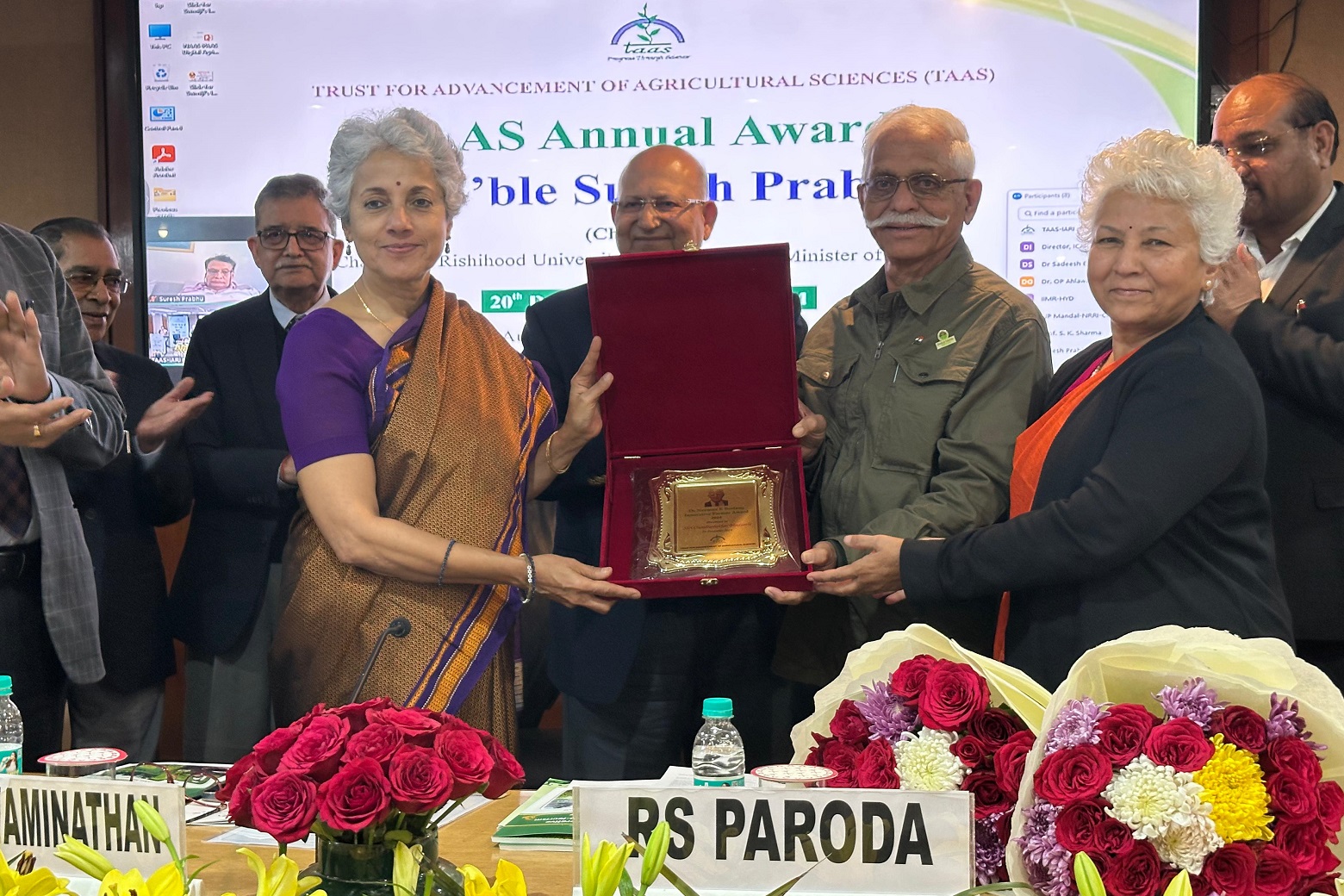 Dr Norman E Borlaug Innovative Farmer Award by TAAS, New Delhi and by the hands of Dr Saumya Swaminathan 20 Dec 2024